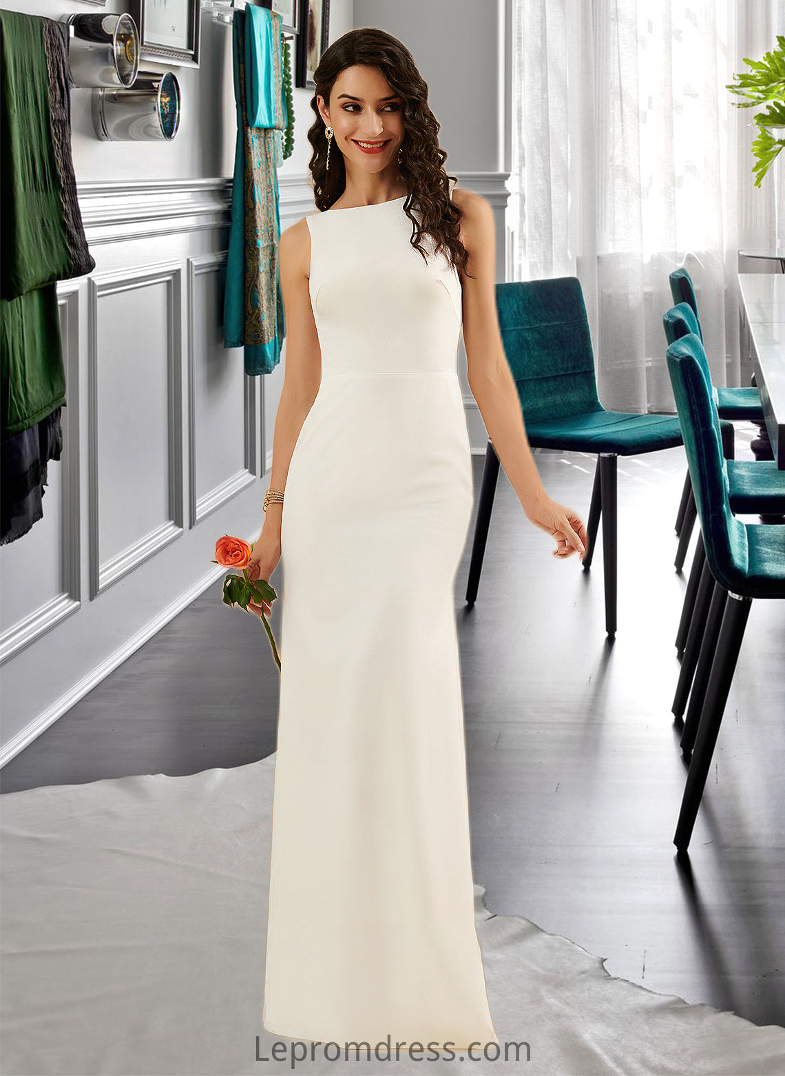 Sofia Trumpet/Mermaid Floor-Length Wedding Dress HAP0013762