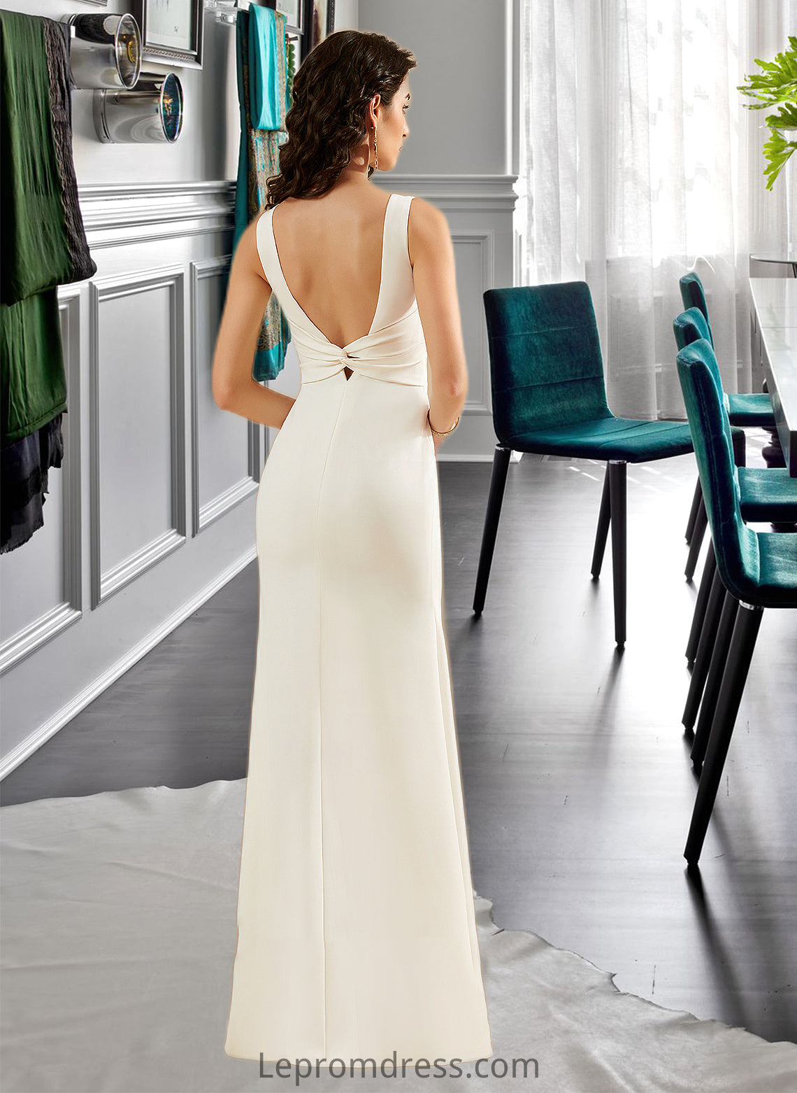 Sofia Trumpet/Mermaid Floor-Length Wedding Dress HAP0013762