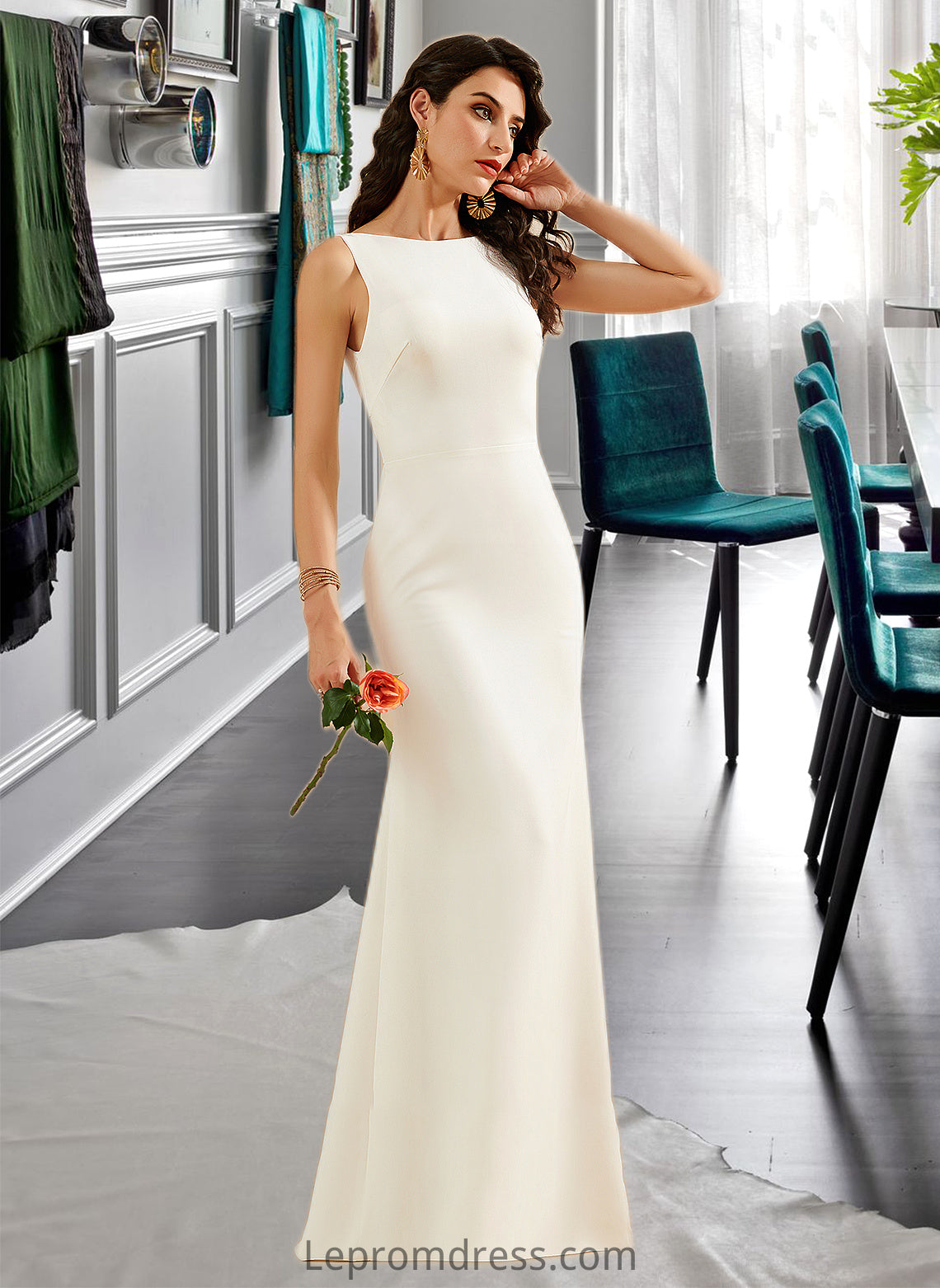 Sofia Trumpet/Mermaid Floor-Length Wedding Dress HAP0013762