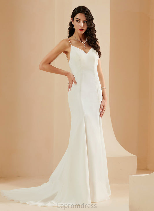 Train Dress Wedding Dresses V-neck Marianna Court Trumpet/Mermaid Wedding